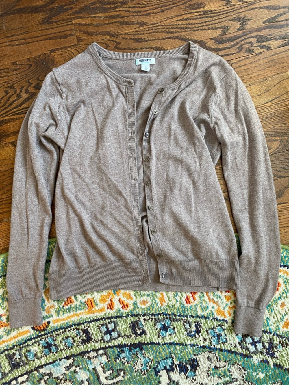 Old Navy Women's Taupe Button-Up Cardigan